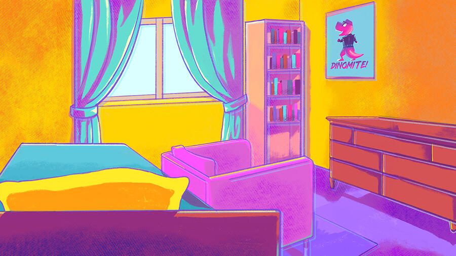 Bedroom illustration